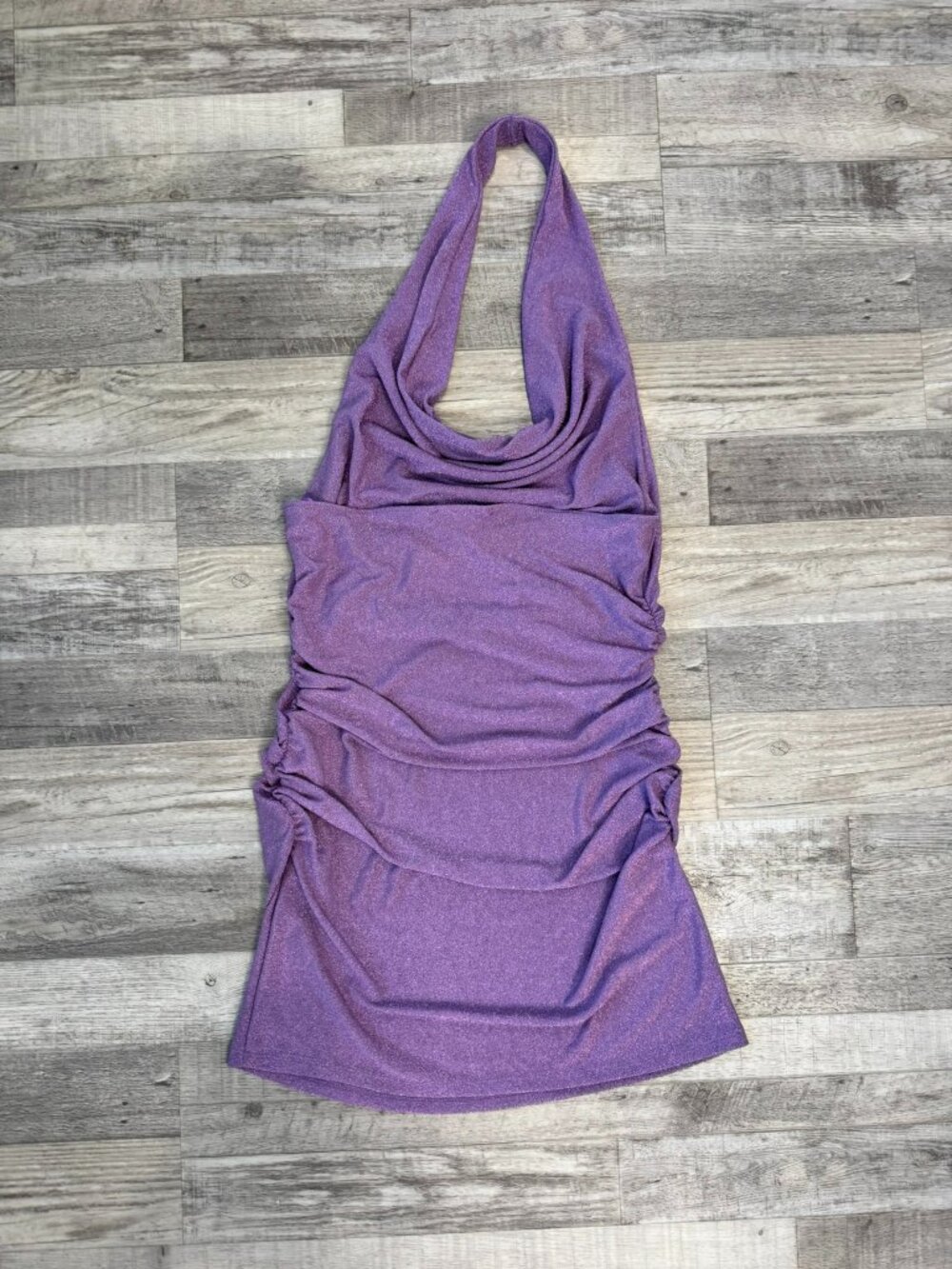 Urban Outfitters NWT Purple Glitter Halter Mini Dress Size XL C37 - Picture 6 of 6